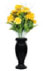 Aluminum Paragon memorial vase with flowers