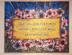 Mural at St Catherine Cemetery mausoleum
