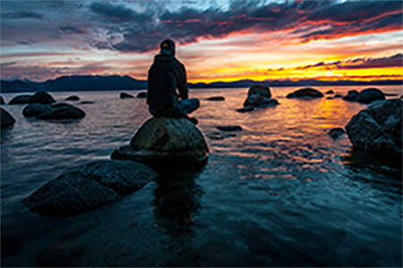 Man Watching The Water 2