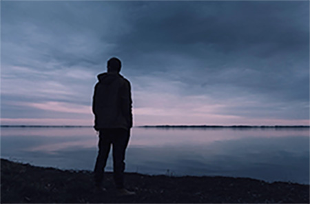 Man Looking Out At Sea 2