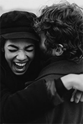 A Couple Laughing