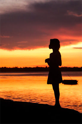 Girl Looking At Water