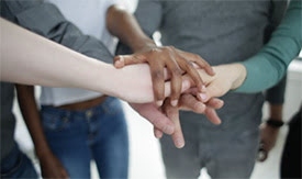 Friends Holding Hands