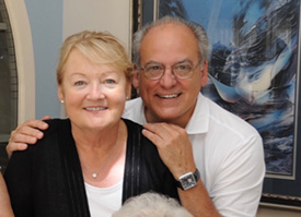 Jim Colicaf and his wife Kathy Hanson