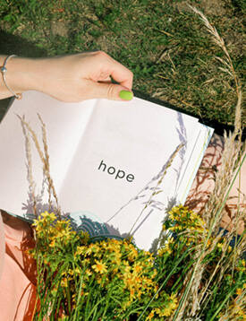 Book that says Hope