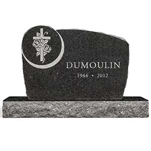 Grave marker with a cross