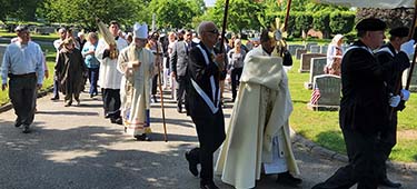Bishop Frank J. Caggiano, eucharist procession