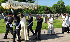 Image from the four-day Eucharist pilgrimage