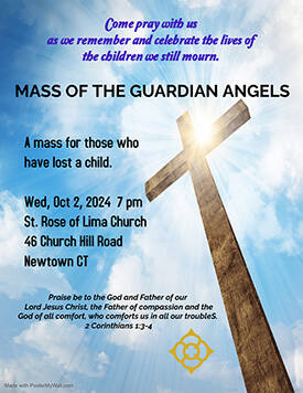Mass of Guardian Angels Flyer