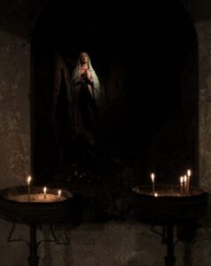 Virgin Mary With Candles