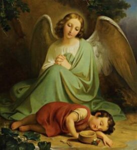 Painting of Angel and Child