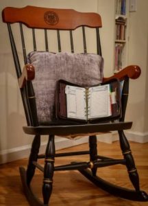 Planner On Rocking Chair