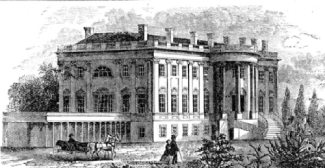 Etching of White House